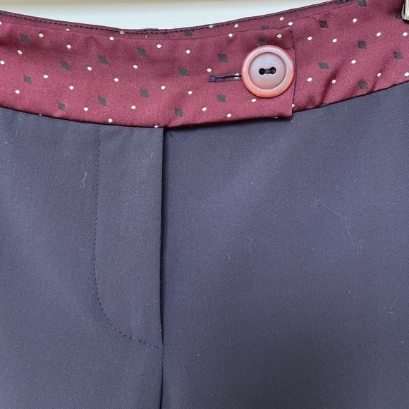 TARA JARMON Pantalon Paroli Grey Trousers Patterned Waistband Business Office - Picture 6 of 16